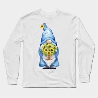 Sunflower Gnome Long Sleeve T-Shirt